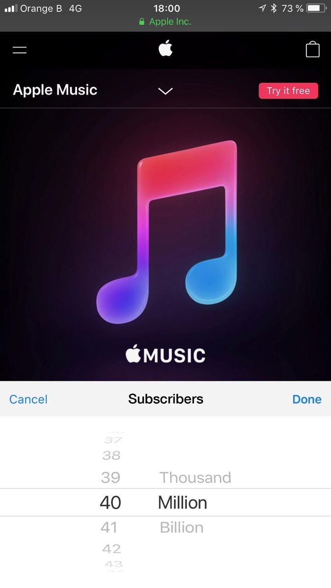 Apple Musicの課金ユーザ数 4000万人を突破か 2ヶ月で400万人増加 小龍茶館